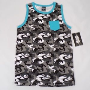 Boys Camo Sleeveless Tank Shirt Size 16-18